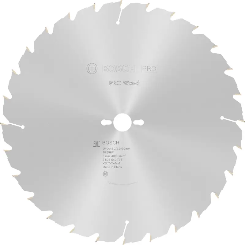 Beliebt Bosch PRO Wood Kreissägeblatt 400 x 3,2 x 30 mm - 2608640703