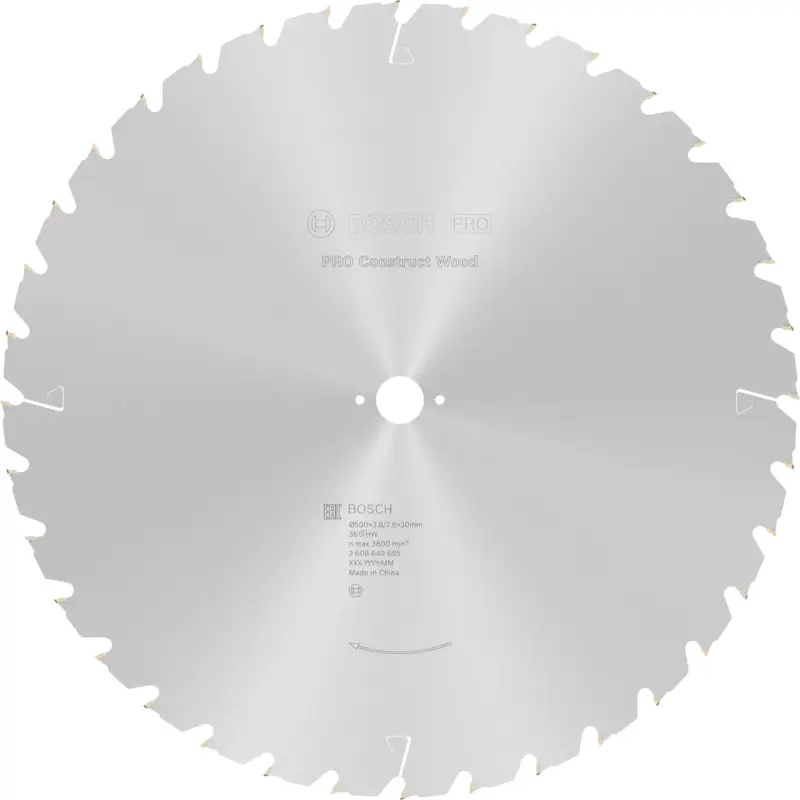 Bosch PRO Construct Wood Kreissägeblatt 500 x 3,8 x 30 mm - 2608640695 Bestseller