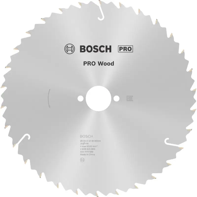 Bosch PRO Wood Kreissägeblatt 230 x 2,4 x 30 mm - 2608640805 Sichere Zahlung