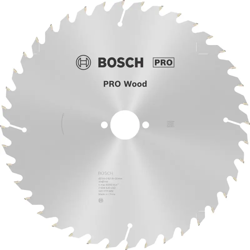 Nur Für Kurze Zeit Bosch PRO Wood Kreissägeblatt 254 x 2,8 x 30 mm - 2608640443