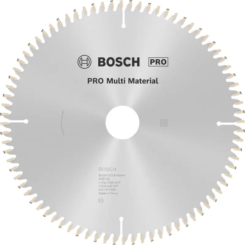 Bosch PRO Multi Material Kreissägeblatt 216 x 2,5 x 30 mm - 2608640447 Preis Gesenkt