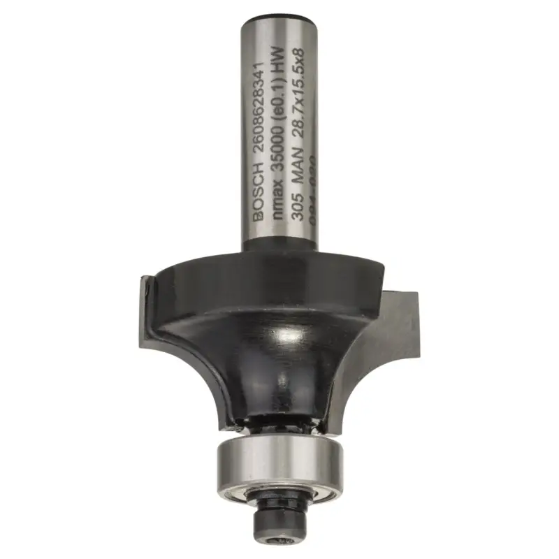 Bosch Abrundfräser 8 mm, R1 8 mm, L 15,5 mm, G 53 mm - 2608628341 Bestpreis
