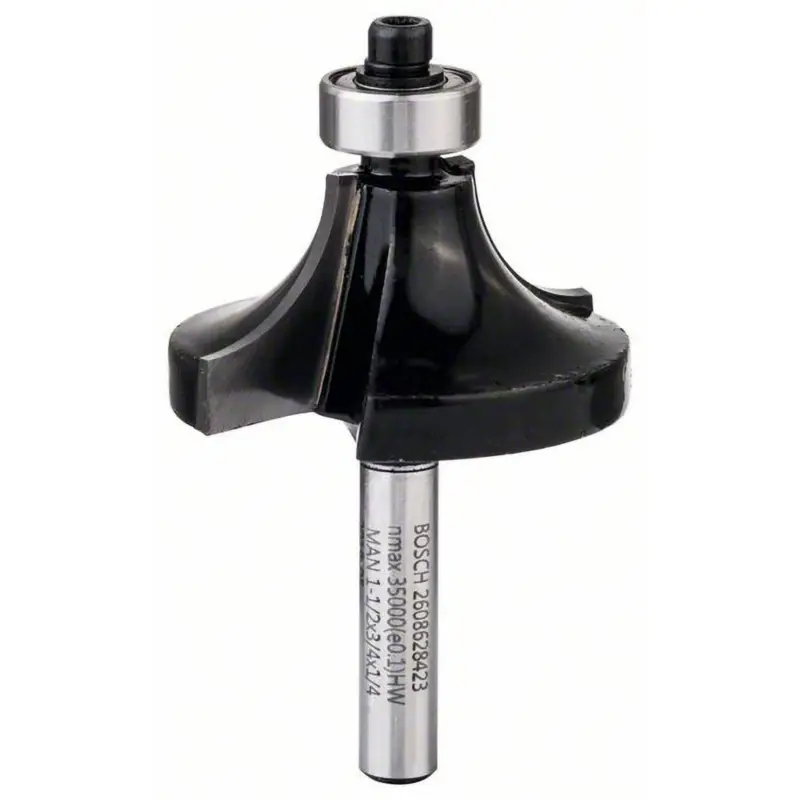 Bosch Abrundfräser 1/4" R1 12,7 mm Ø 38,1 mm L 18,6 mm G 60 mm - 2608628423 Direktkauf