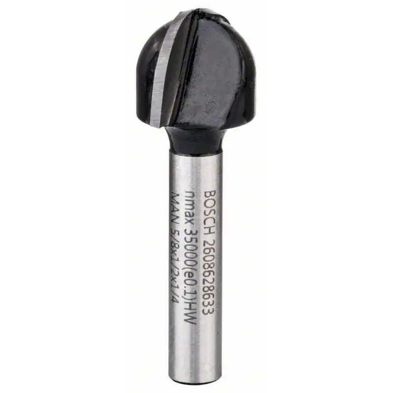Bosch Hohlkehlfräser 1/4" R1 8 mm Ø 15,9 mm L 12,3 mm G 45 mm - 2608628633 Saisonangebot