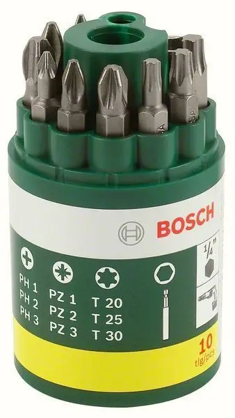 Bosch Schrauberbit-Set, 10tlg. inklusive Torx - 2607019452 Solange Der Vorrat Reicht
