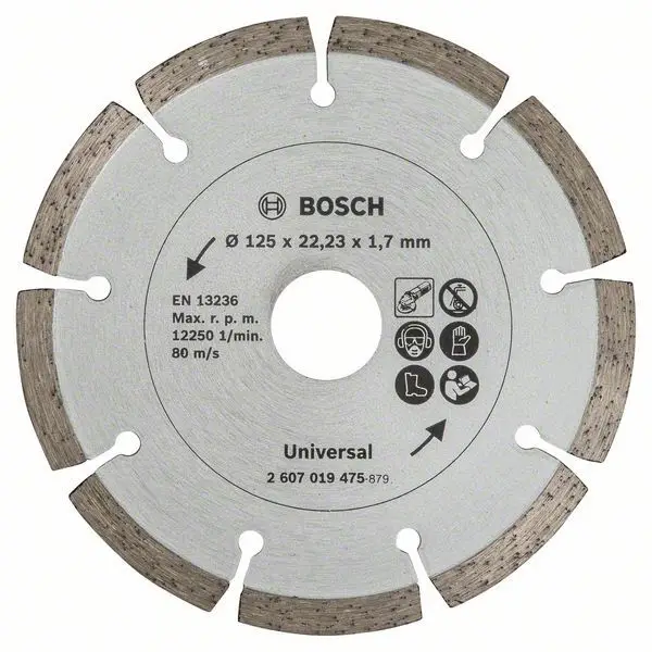Bosch Diamanttrennscheibe für Baumaterial, Durchmesser 125 mm - 2607019475 Versand Am Gleichen Tag