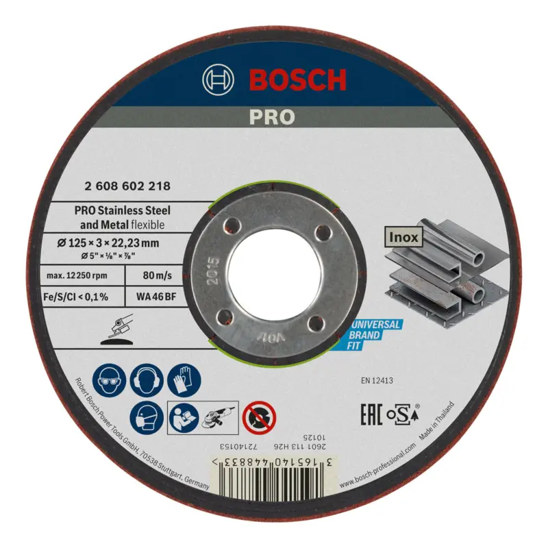 Bosch PRO Semi-Flexible Schleifscheibe 125 x 3 x 22,23 mm - 2608602218 Rabatt