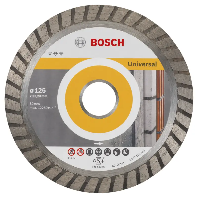 Neue Kollektion Bosch Diamanttrennscheibe Standard for Universal Turbo 125x22,23x2x10 mm 2608602394