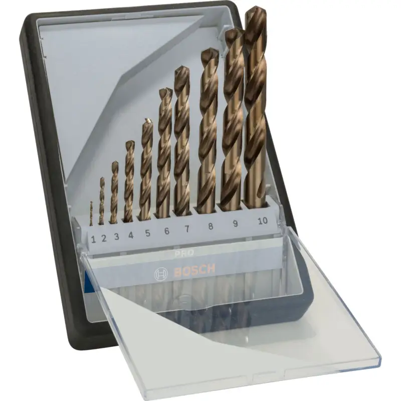 Must-Have Bosch PRO Stainless Steel HSS-Co Spiralbohrer-Set 10-tlg. - 2607019925