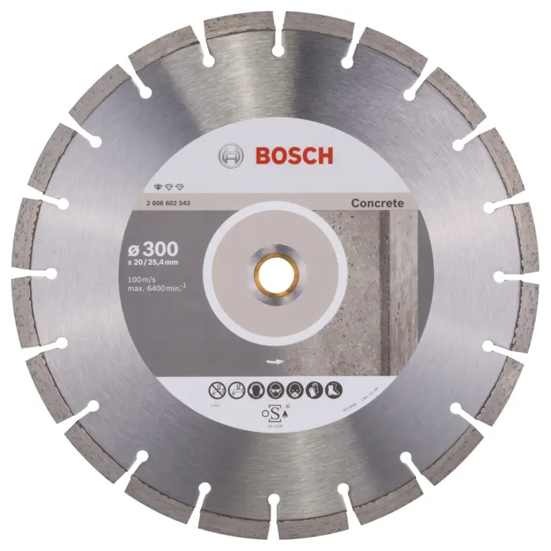 Bosch Diamanttrennscheibe Standard for Concrete, 300 x 20,00+25,40 x 2,8 x 10 mm -2608602543 Saisonangebot