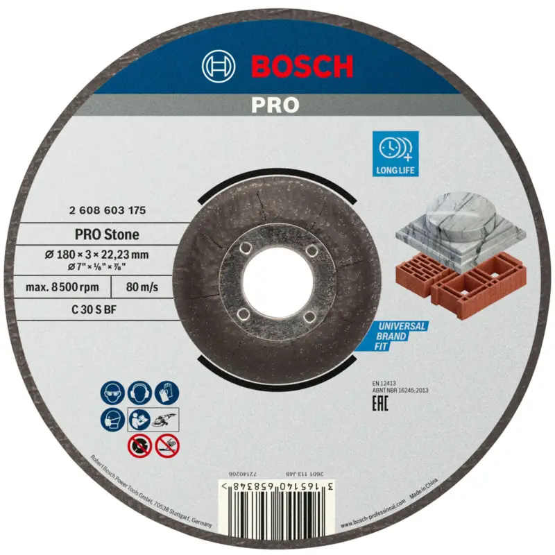 Bosch PRO Stone Trennscheibe 180 x 3 x 22,23 mm - 2608603175 Wochenendangebot