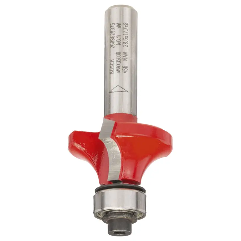 Expressversand Bosch Abrundfräser Expert for Wood 8 mm D 28,6 mm R1 7,9 mm AL 12,7 mm G 55,2 mm - 2608629375
