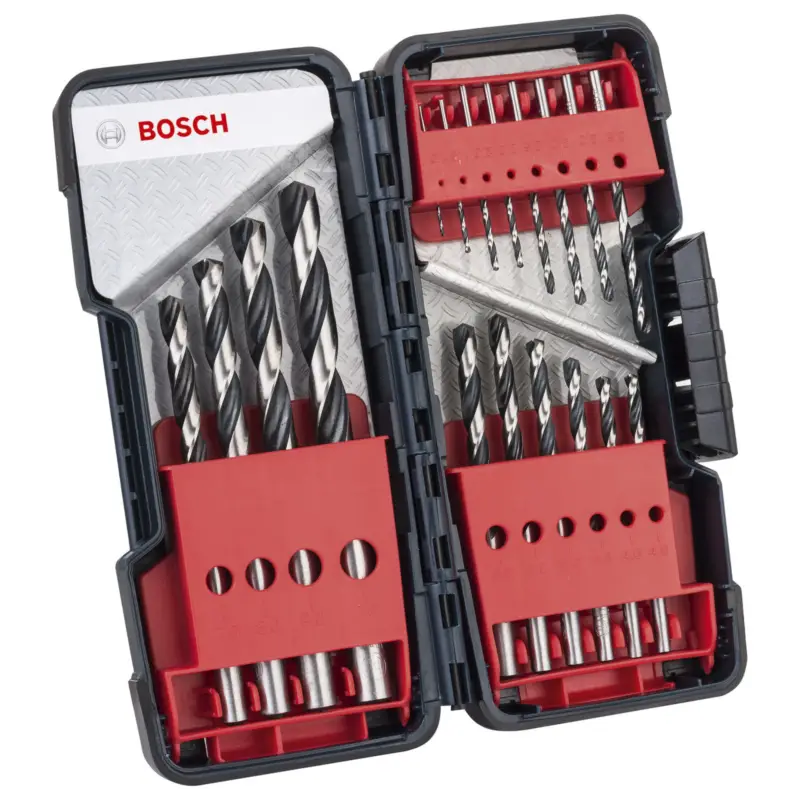 Bosch 18tlg. HSS-Spiralbohrer PointTeQ, 1-10 mm, Tough Box - 2608577350 Ausverkauf