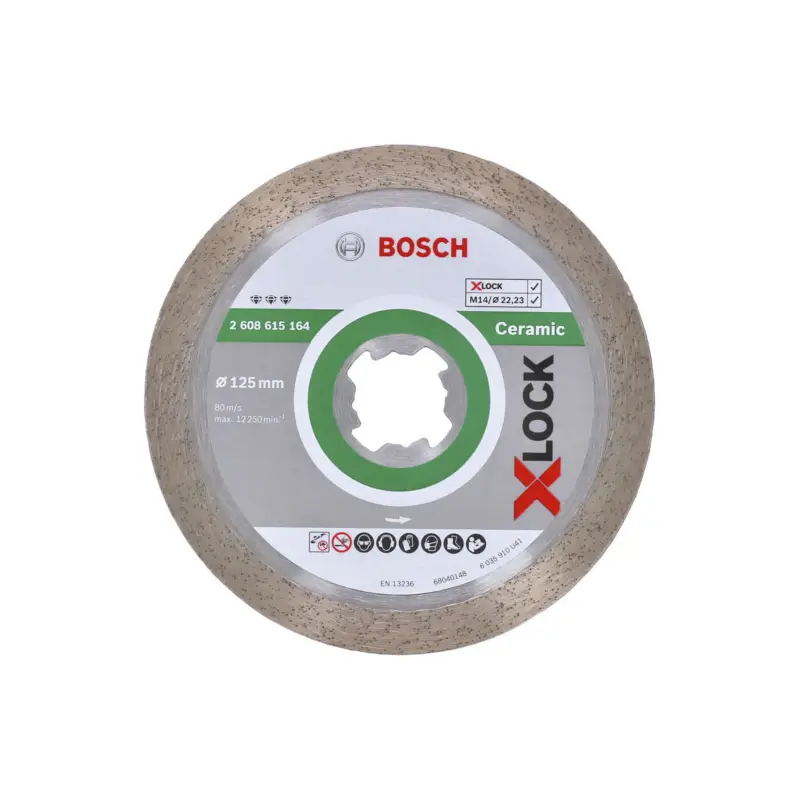 Abverkauf Bosch X-LOCK Diamanttrennscheibe Best for Ceramic 125 x 22,23 x 1,8 x 10 mm - 2608615164