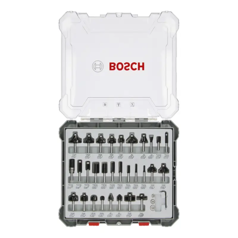 Bosch 30tlg. Mixed Fräser Set 8mm Schaft - 2607017475 Top-Seller
