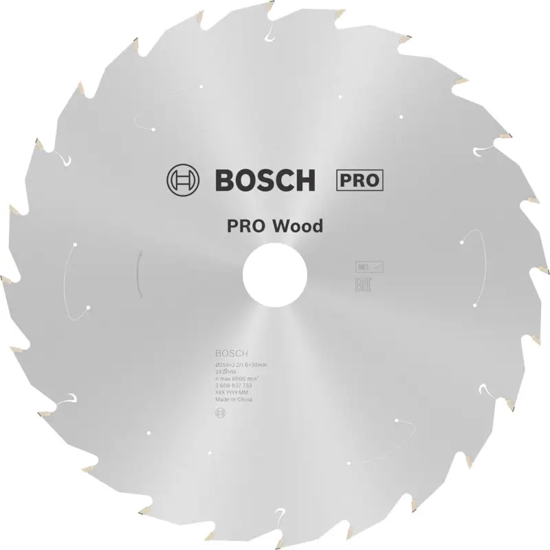 Abverkauf Bosch PRO Wood cordless Blatt für Kreissägen 254 x 2,2 x 30 mm - 2608837733