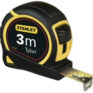 STANLEY Taschenrollbandmaß Tylon L.5m B.19mm mm/cm EG II Ku.Gürtelclip - 1-30-697 Beliebt