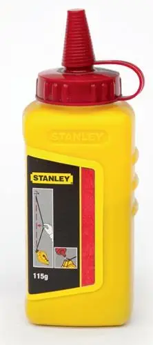 Super-Preis Stanley Schlagschnurkreide 115 g rot - 1-47-404