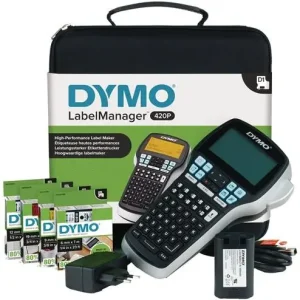 Schneller Versand Dymo Beschriftungsgerät Label MANAGER 420 P Schriftbandbreiten 6, 9, 12, 19 mm - S0915480