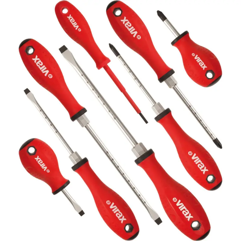 Kracherpreis VIRAX Set mit 8 magnetischen Schraubenziehern - 341820