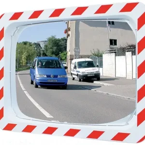 SPL Verkehrsspiegel H400xB600mm Kunststoff,rot/weiß f.2 Richtungen 9m - 554 Top-Preis
