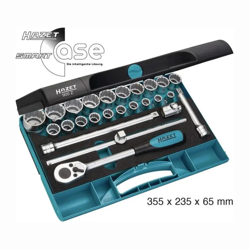 Hazet Steckschlüsselsatz 900Z 25tlg. 1/2″ SW 10-32 mm Anzahl Zähne 90 12-kant - 900Z Sonderaktion