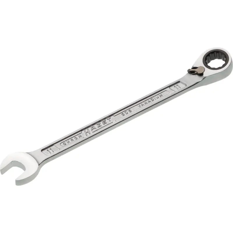 Neuheit Hazet Maulringratschenschlüssel 606 SW 11mm L.168,6mm umschaltbar,Rings.15Grad - 606-11