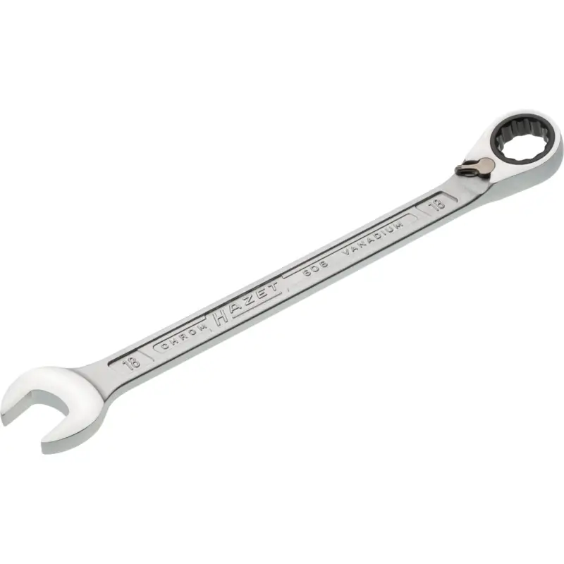 Hazet Maulringratschenschlüssel 606 SW 18mm L.255mm umschaltbar,Rings.15Grad - 606-18 Neu Im Sortiment