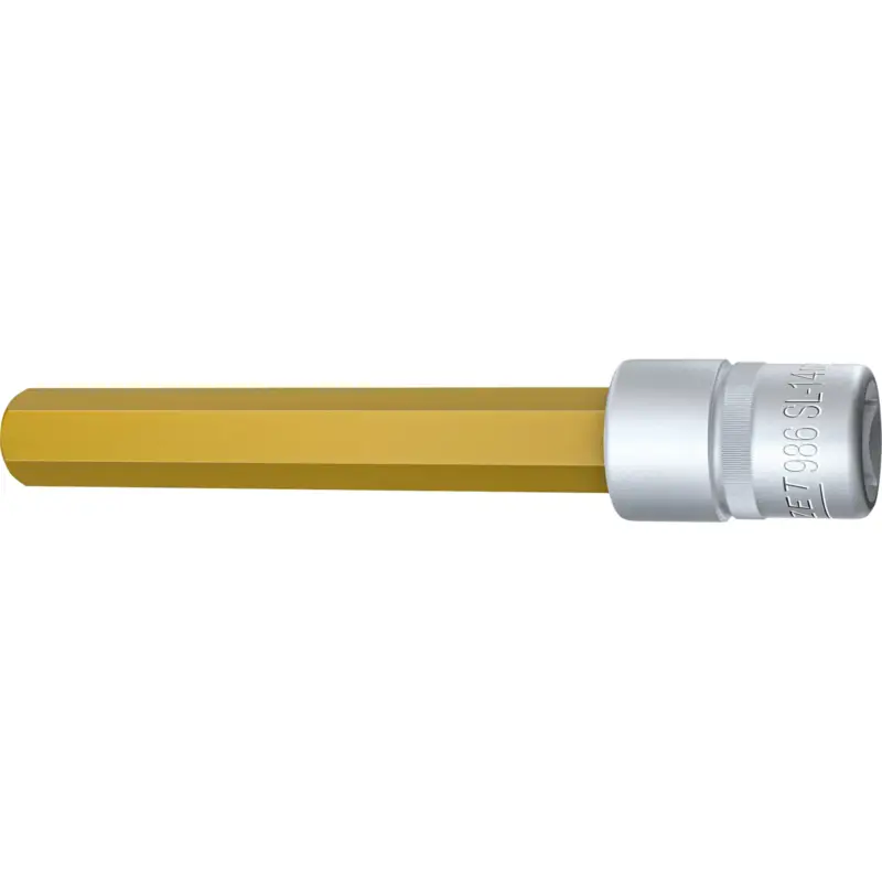 Hazet Steckschlüsseleinsatz 986SL 1/2" Innen-6-kant SW 14 mm L 140 mm - 986SL-14 Zertifiziert