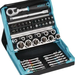 Mega-Angebot Hazet Steckschlüssel- u.Bitsortiment 50tlg. 6Kt. / Schlitz / PH / PZD / TX - 2200SC-2