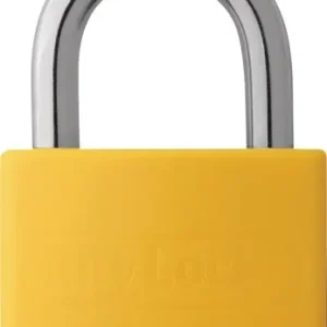 Neuheit ABUS Zylindervorhangschloss T65AL/40 gelb gl.Schlosskörper-B.43mm Alu.gl. - 49936 4