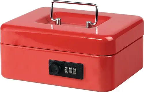 BURG-WÄCHTER Geldkassette MONEY H90xB200xT160mm Gewicht 1kg Zahlenschloss rot - Money Code 5020 red Top-Angebot