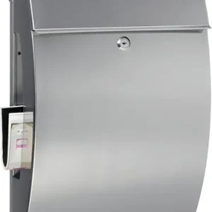 BURG-WÄCHTER Briefkasten Hamburg 3815 Ni H.478mm B.322mm T.152mm DIN C4 - HAMBURG 3815 NI Echt