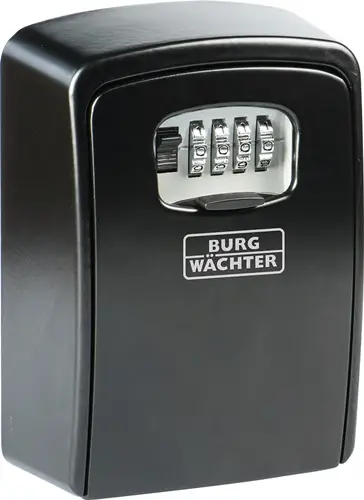 Finale Aktion BURG-WÄCHTER Schlüsseltresor Key Safe 40 H145xB105xT55mm m.Schutzkappe Zahlenschl.Anz.Hak.1 - KEYSAFE 40 SB