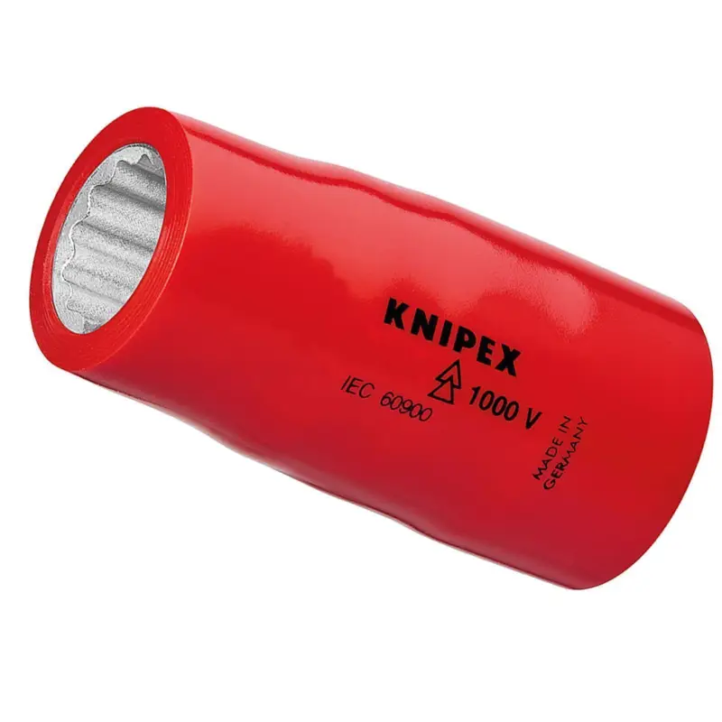 Knipex 1x Steckschlüsseleinsatz (Doppel-Sechskant) mit Innenvierkant 1/2" - 98479/16" Zertifiziert