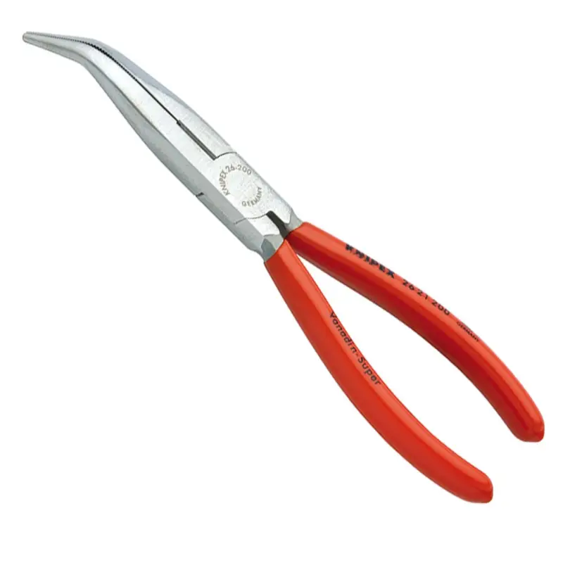 Schneller Versand Knipex Flachrundzange mit Schneide - 2621200