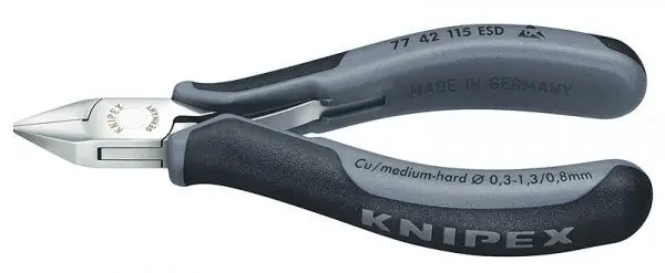 Neue Ware Knipex Elektronik-Seitenschneider - 7742115ESD