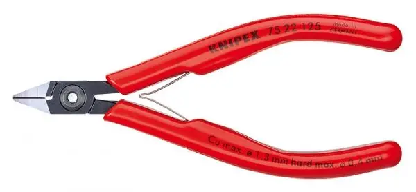 Neuheit Knipex Elektronik-Seitenschneider 125 mm - 7522125