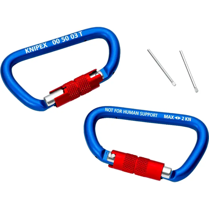Preis Gesenkt KNIPEX TT Material-Karabiner - 005003TBK