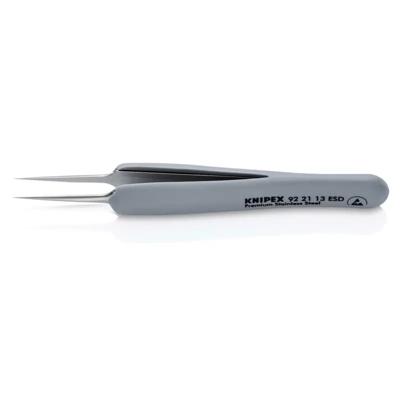 Preiswert Knipex Gummi-Pinzette ESD Edelstahl 112 mm - 922113ESD