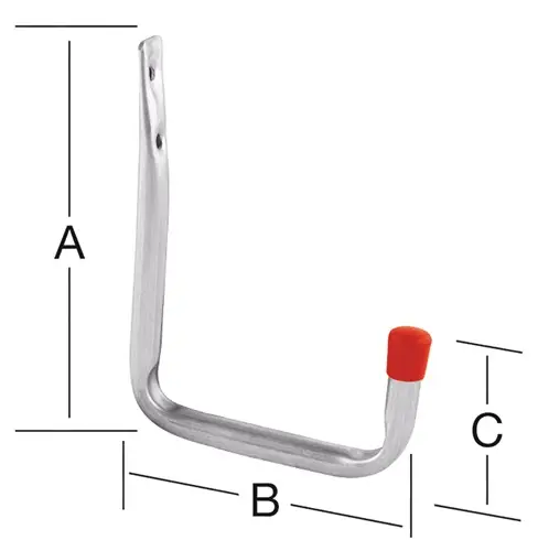 Echt VORMANN Wandhaken U-Form ohne Gummierung 114 mm STA verz - 001450004Z
