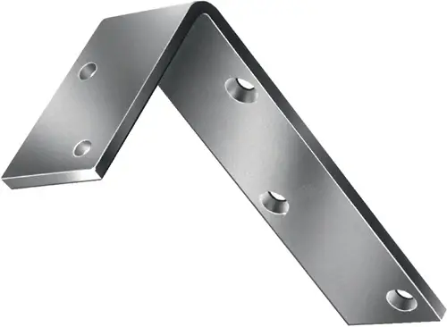VORMANN Winkel L.100 x 50 mm B.40 mm S.5 mm STA roh blau verz - 000171100Z Markenware