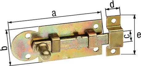 Nur Für Kurze Zeit GAH Alberts Fensterriegel L.61mm B.26mm Form ger. STA galv. gelb verz. Ausschub 13,5mm - 113001