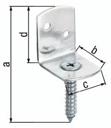 Zertifiziert GAH Alberts Flechtzaunhalter 83 x 32 x 30 x 38 mm VA matt L-Form - 213336