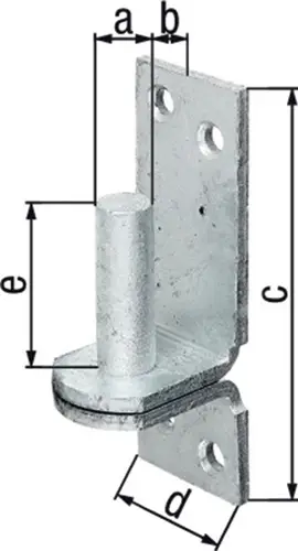 Preisreduziert GAH Alberts Kloben DI auf Platte 16x13mm TZN - 311254