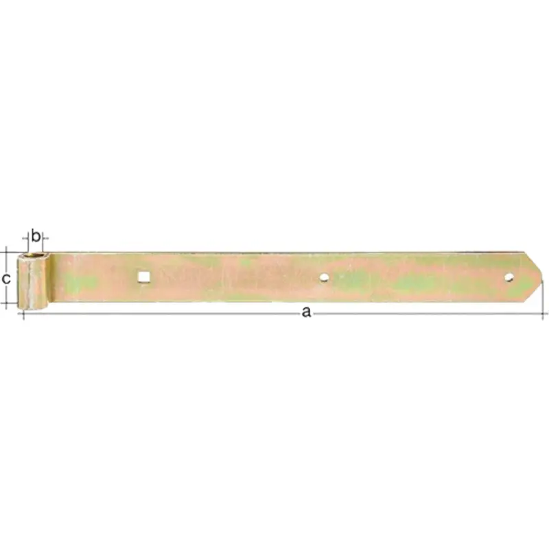 GAH Alberts Ladenband L.300x10x30mm S.3mm D.10mm STA galv.gelb verz.rd - 313647 Neu