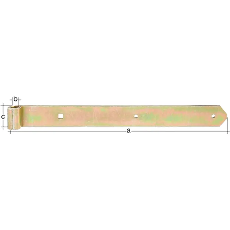Mega-Angebot GAH Alberts Ladenband L.700x16x45mm S.5mm D.16mm STA galv.gelb verz.rd - 314255