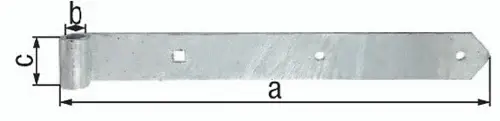 Bestpreis GAH Alberts Ladenband B.40mm L.600x40mm S.4mm D.13mm VA rd - 318192