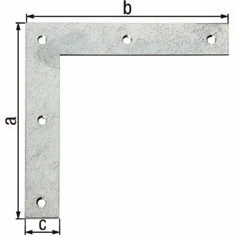 GAH Alberts Eckwinkel L.200 x 200 mm B.30 mm Stahl sendzimirverzinkt - 332952 Preiswert