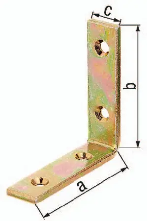 GAH Alberts Balkenwinkel L140 x 140 mm B.20 mm schmal Stahl roh - 333201 Markenware